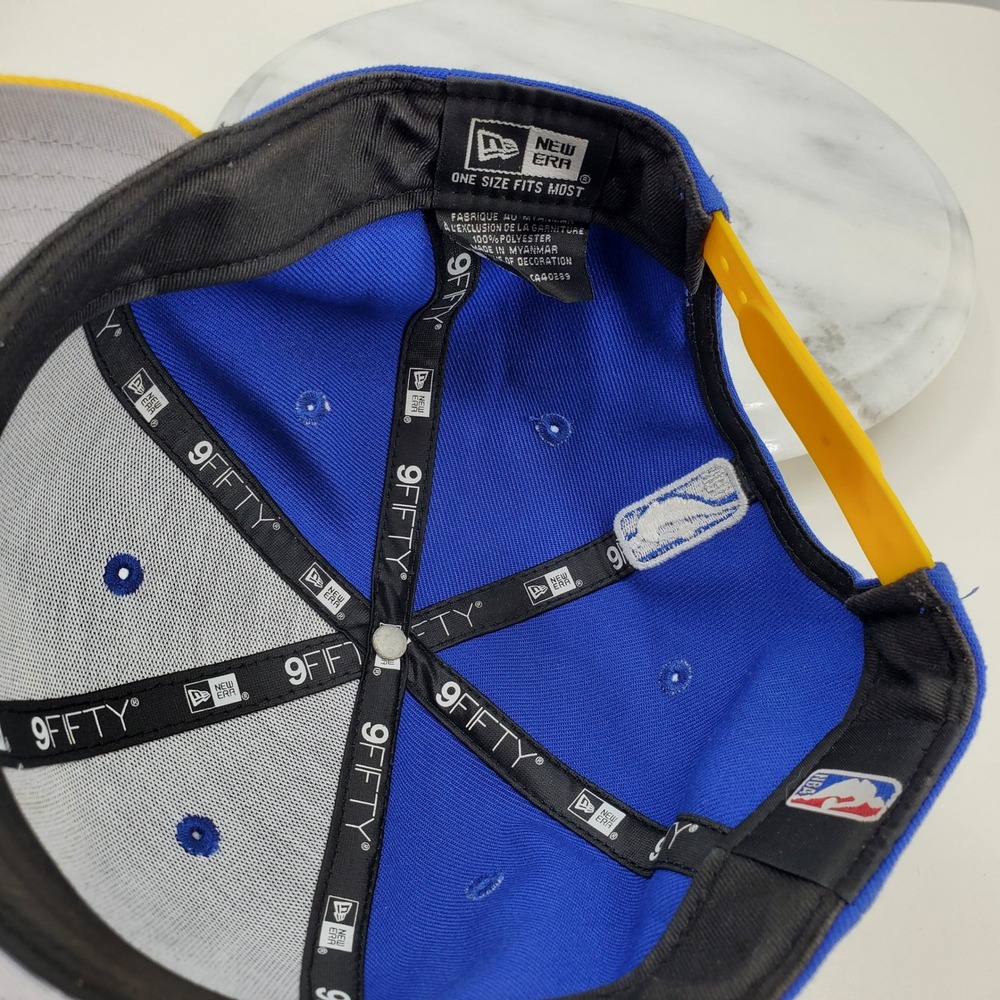 Golden State Warriors New Era 2022 NBA Finals Snapback Hat Blue Basketball - Picture 6 of 11